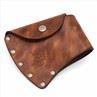 hatchet with leather sheath