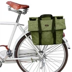 Nylon dubbele fietstas tas groen